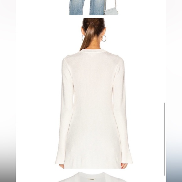 L’AGENCE Lucas white summer cardigan small - Picture 2 of 7